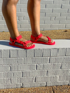 Crimson Summer Sandals