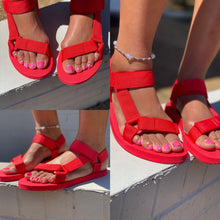 Load image into Gallery viewer, Crimson Summer Sandals
