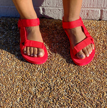 Load image into Gallery viewer, Crimson Summer Sandals
